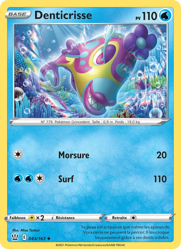 Denticrisse — Carte Pokémon 43 Styles de combat