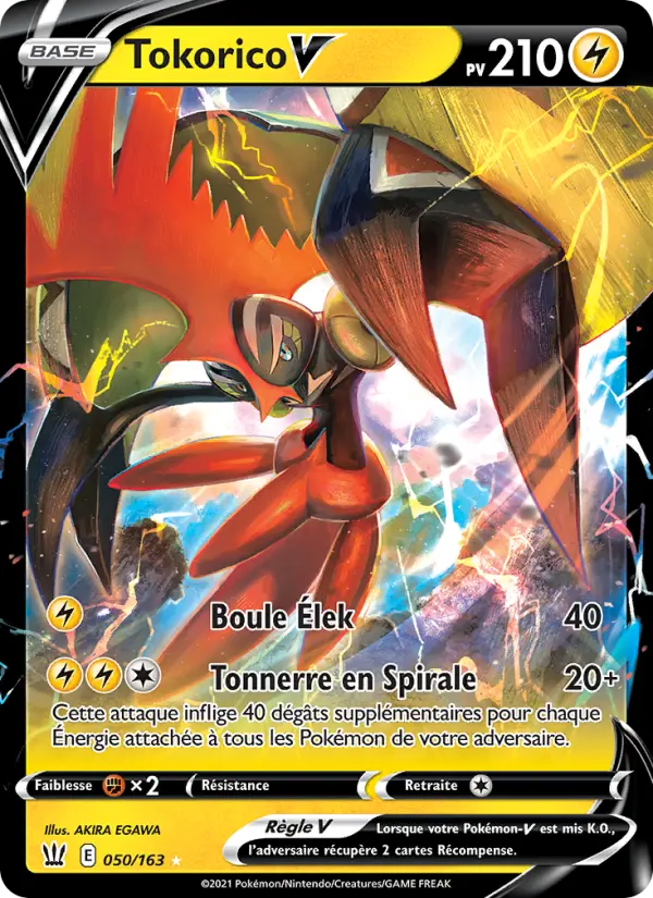 050/163 - Tokorico V — Carte Pokémon Styles de combat 50/163