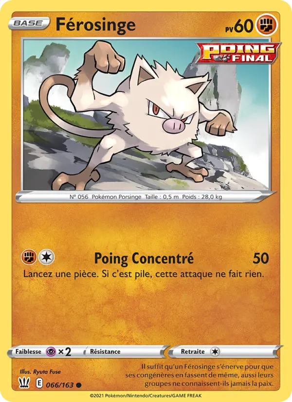 066/163 - Férosinge — Carte Pokémon Styles de combat 66/163