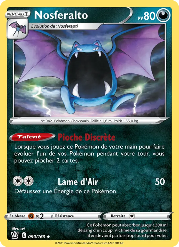 Nosferalto — Carte Pokémon 90 Styles de combat