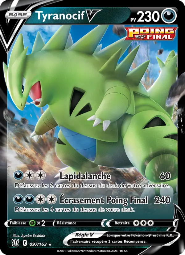 097/163 - Tyranocif V — Carte Pokémon Styles de combat 97/163