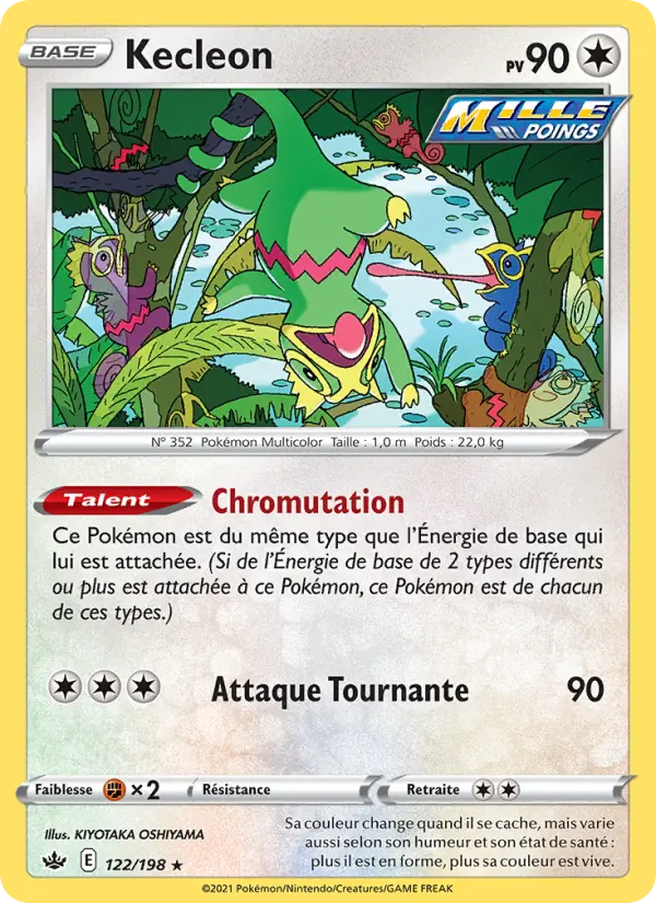 Kecleon — Carte Pokémon 122 Règne de Glace