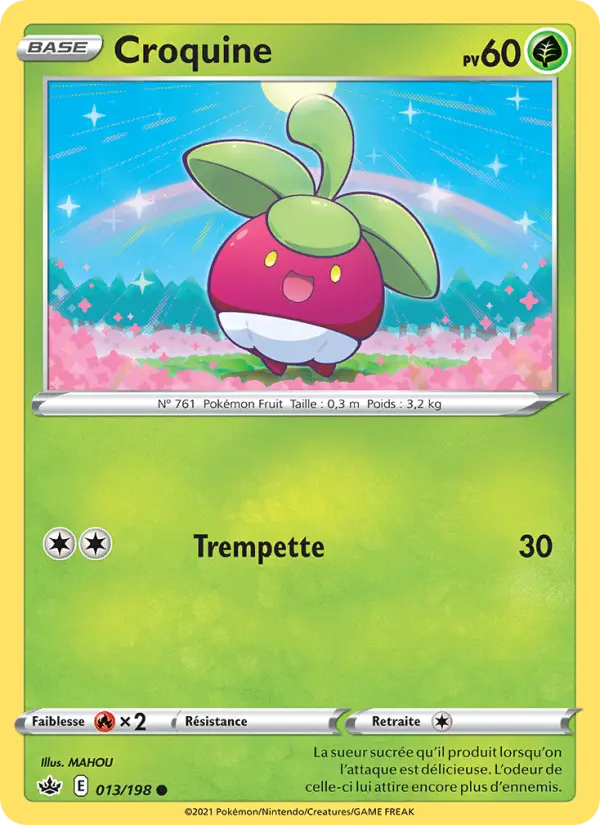 Croquine — Carte Pokémon 13 Règne de Glace