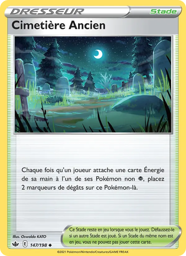 147/198 - Cimetière Ancien — Carte Pokémon Règne de Glace 147/198