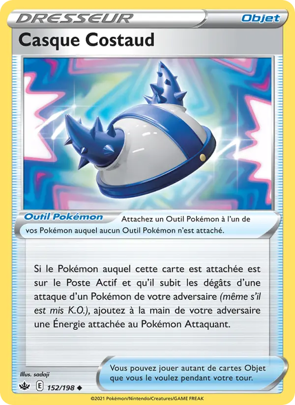 152/198 - Casque Costaud — Carte Pokémon Règne de Glace 152/198