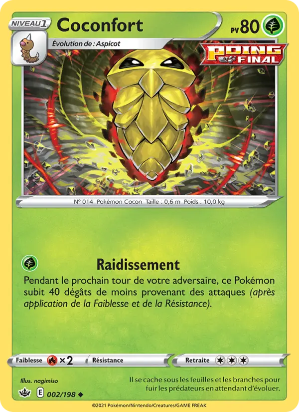 002/198 - Coconfort — Carte Pokémon Règne de Glace 2/198