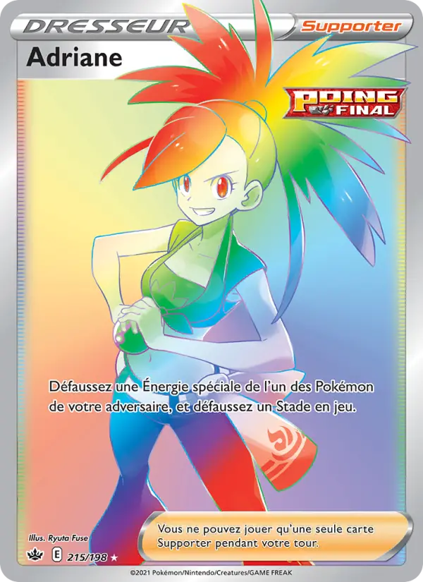 215/198 - Adriane — Carte Pokémon Règne de Glace 215/198