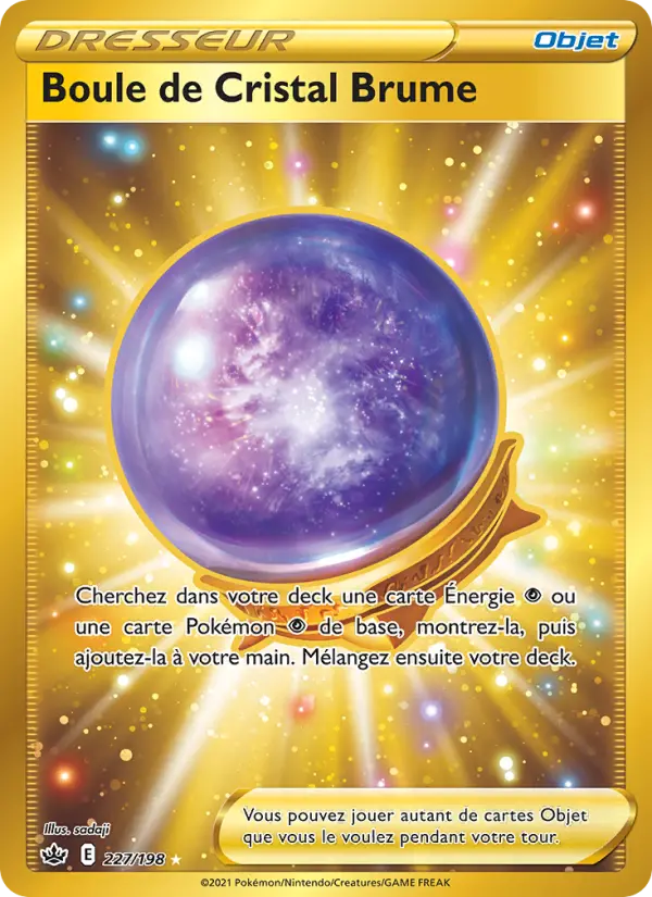 227/198 - Boule de Cristal Brume — Carte Pokémon Règne de Glace 227/198