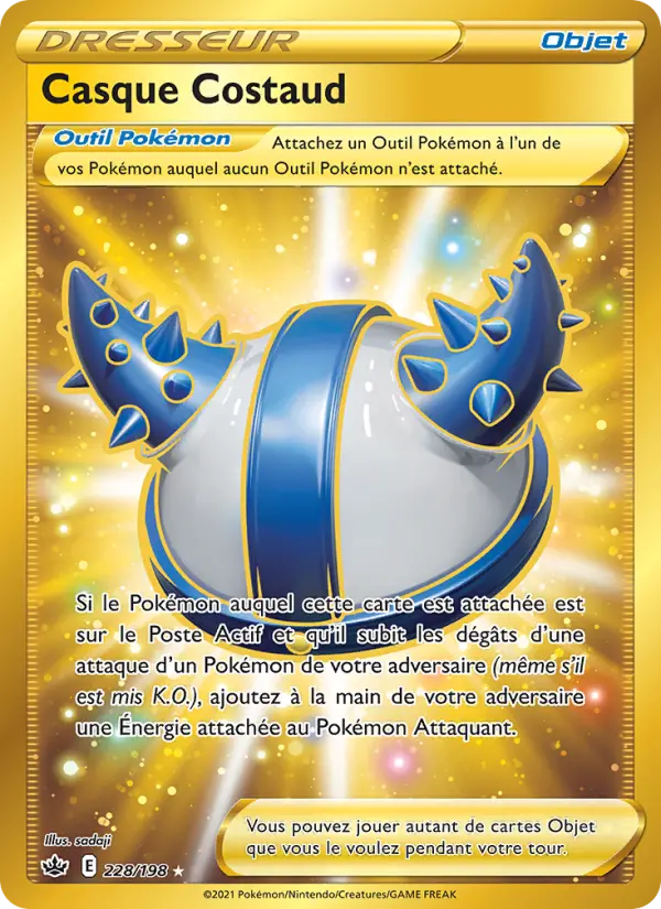 228/198 - Casque Costaud — Carte Pokémon Règne de Glace 228/198