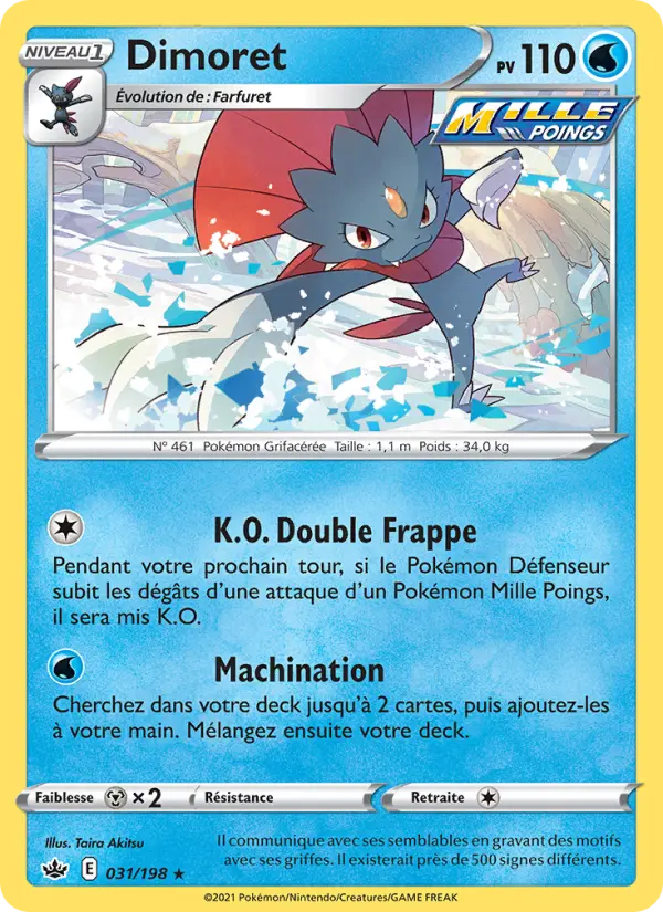 031/198 - Dimoret — Carte Pokémon Règne de Glace 31/198