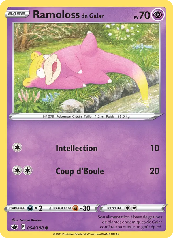 054/198 - Ramoloss de Galar — Carte Pokémon Règne de Glace 54/198