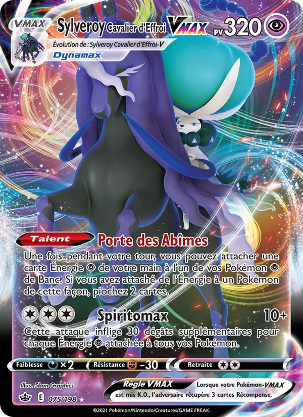 Sylveroy Cavalier d'Effroi VMAX — Carte Pokémon 75 Règne de Glace