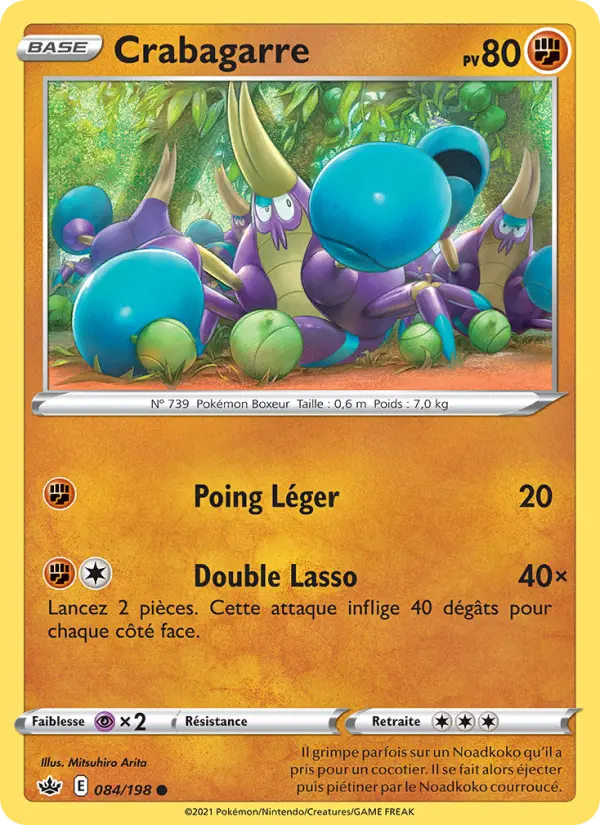 Crabagarre — Carte Pokémon 84 Règne de Glace