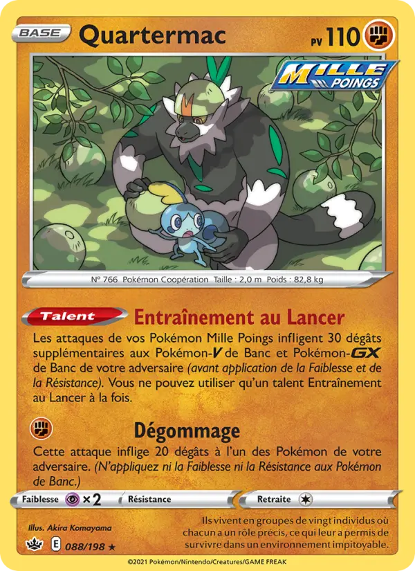 Quartermac — Carte Pokémon 88 Règne de Glace
