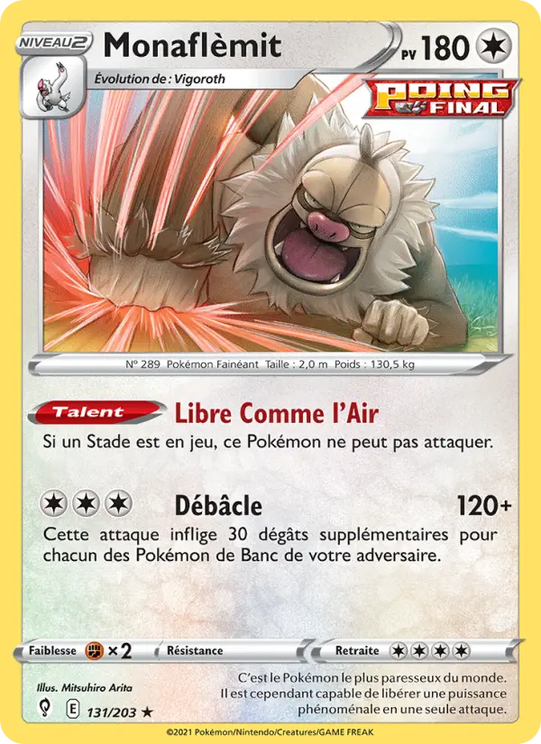 Monaflèmit — Carte Pokémon 131 Évolution Céleste