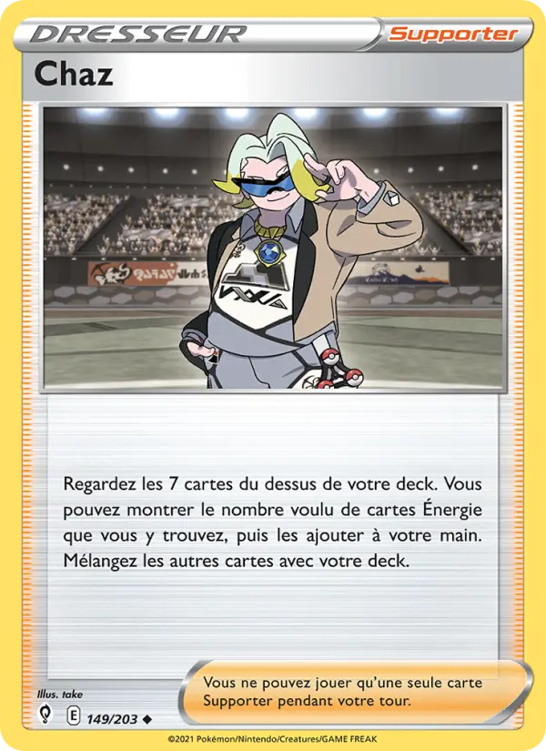 Chaz — Carte Pokémon 149 Évolution Céleste