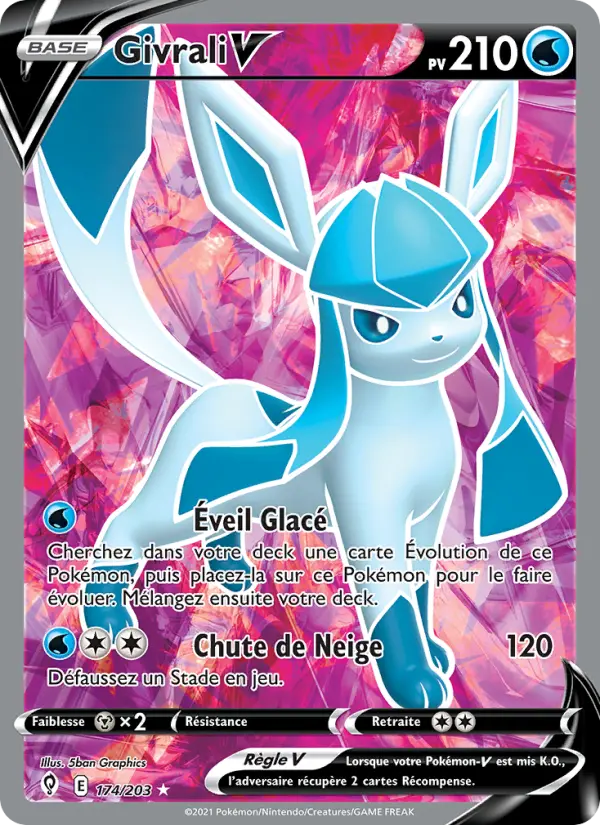174/203 - Givrali V — Carte Pokémon Évolution Céleste 174/203