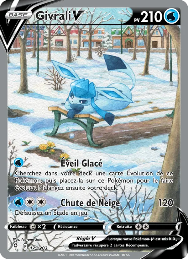 175/203 - Givrali V — Carte Pokémon Évolution Céleste 175/203