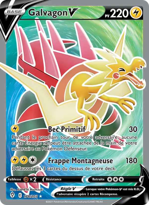 Galvagon V — Carte Pokémon 178 Évolution Céleste
