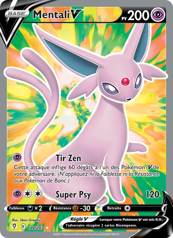Mentali V — Carte Pokémon 179 Évolution Céleste