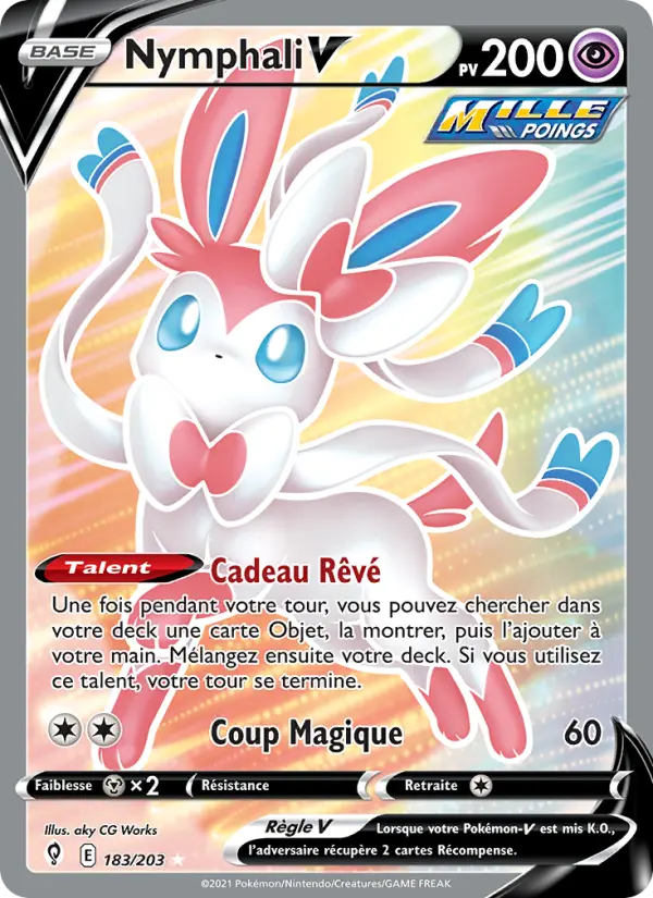 183/203 - Nymphali V — Carte Pokémon Évolution Céleste 183/203