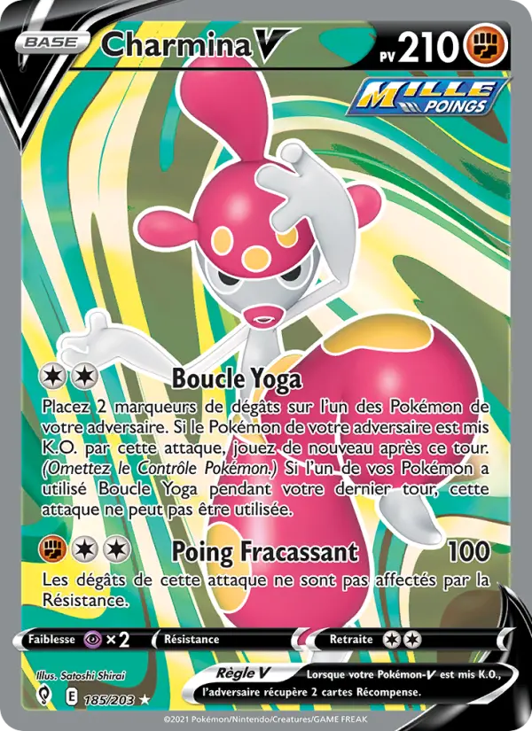 Charmina V — Carte Pokémon 185 Évolution Céleste
