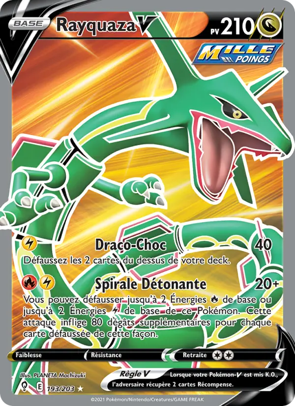 193/203 - Rayquaza V — Carte Pokémon Évolution Céleste 193/203