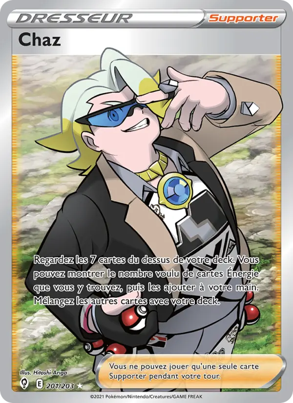 201/203 - Chaz — Carte Pokémon Évolution Céleste 201/203