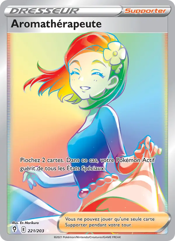 221/203 - Aromathérapeute — Carte Pokémon Évolution Céleste 221/203