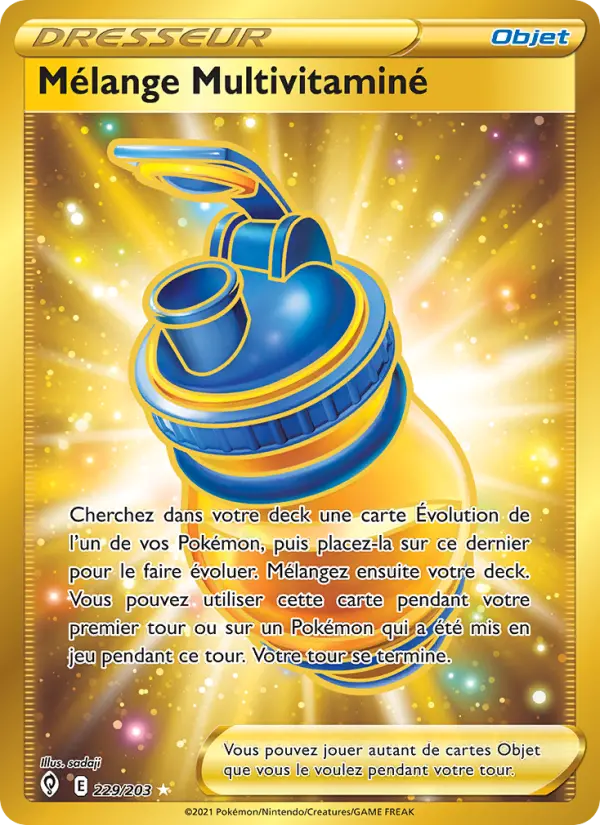 229/203 - Mélange Multivitaminé — Carte Pokémon Évolution Céleste 229/203
