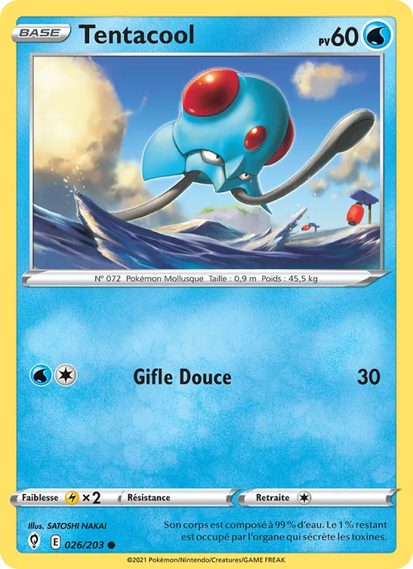 Tentacool — Carte Pokémon 26 Évolution Céleste