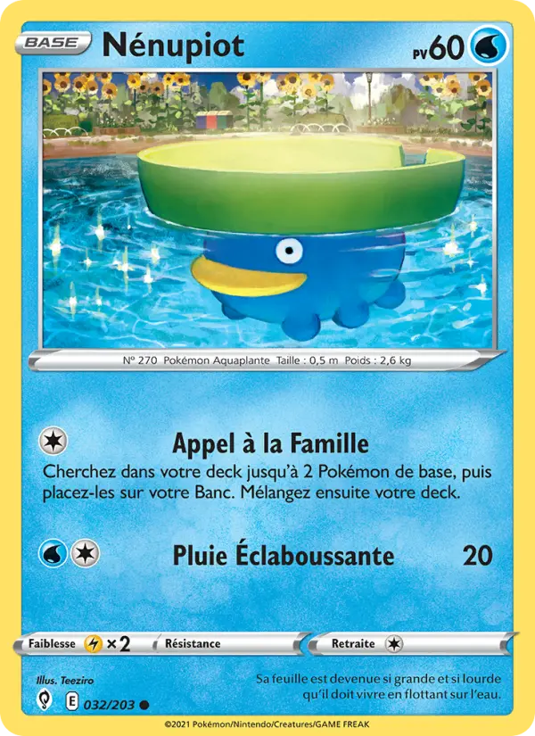 032/203 - Nénupiot — Carte Pokémon Évolution Céleste 32/203