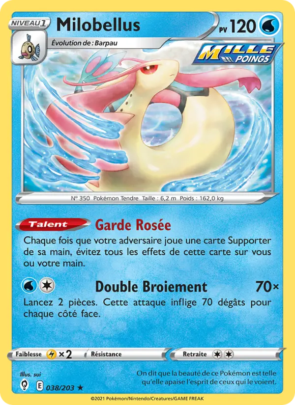 038/203 - Milobellus — Carte Pokémon Évolution Céleste 38/203