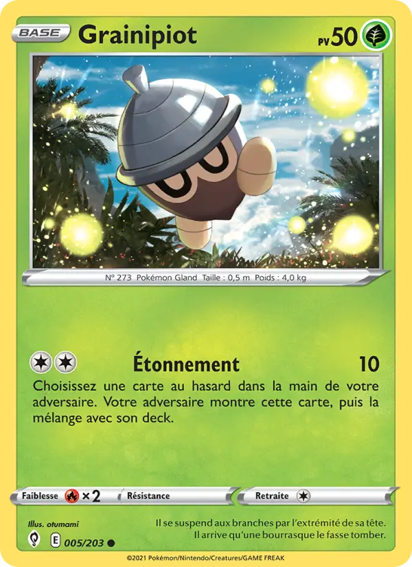 005/203 - Grainipiot — Carte Pokémon Évolution Céleste 5/203