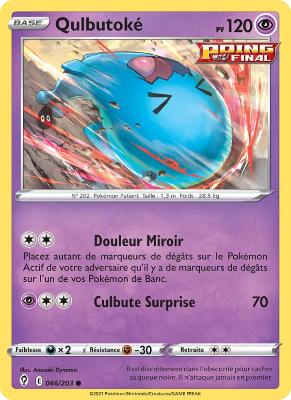 066/203 - Qulbutoké — Carte Pokémon Évolution Céleste 66/203
