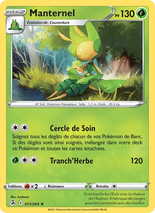 Manternel — Carte Pokémon 11 Poing de Fusion