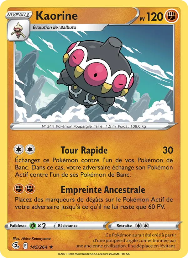 Kaorine — Carte Pokémon 145 Poing de Fusion