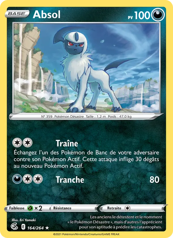 Absol — Carte Pokémon 164 Poing de Fusion