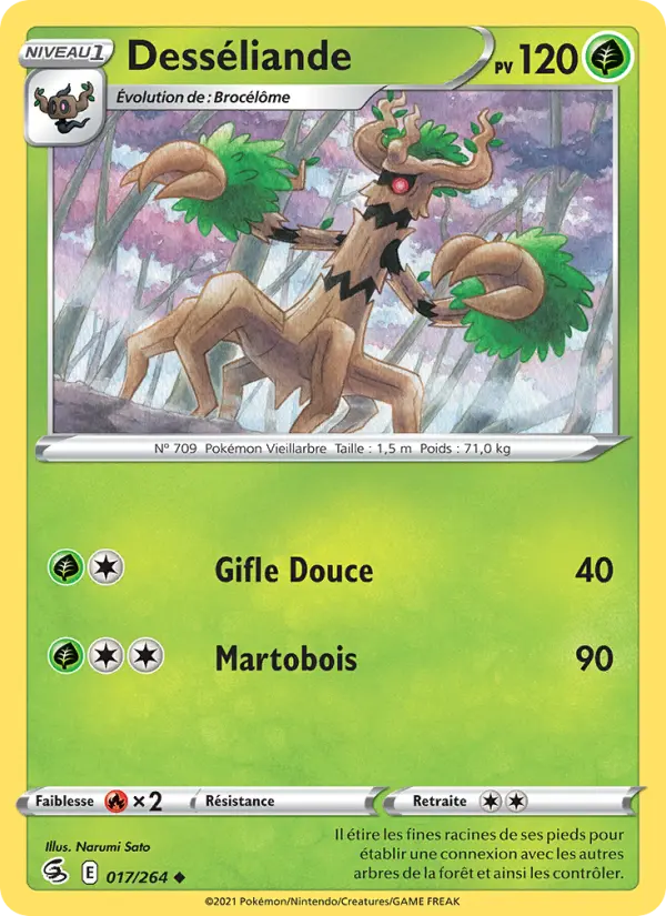 017/264 - Desséliande — Carte Pokémon Poing de Fusion 17/264