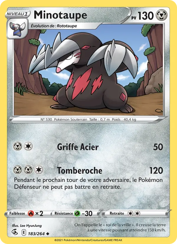 Minotaupe — Carte Pokémon 183 Poing de Fusion