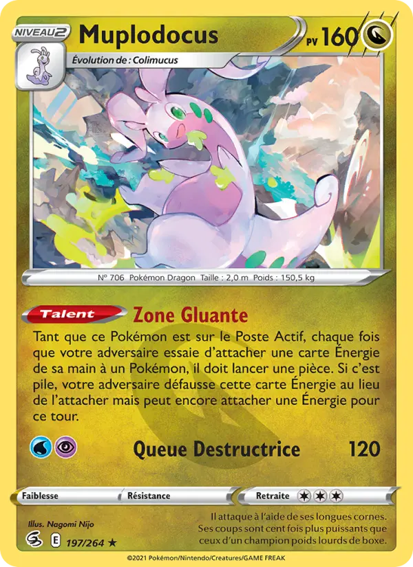 Muplodocus — Carte Pokémon 197 Poing de Fusion