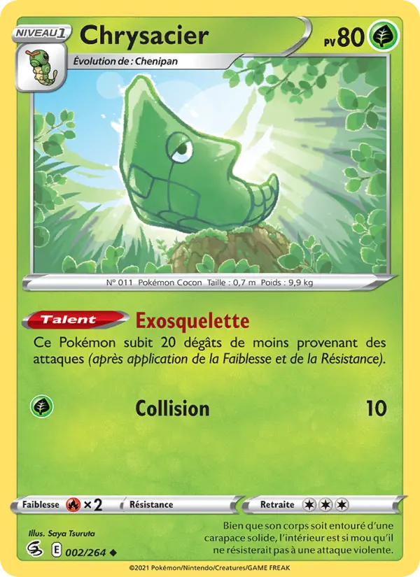 Chrysacier — Carte Pokémon 2 Poing de Fusion