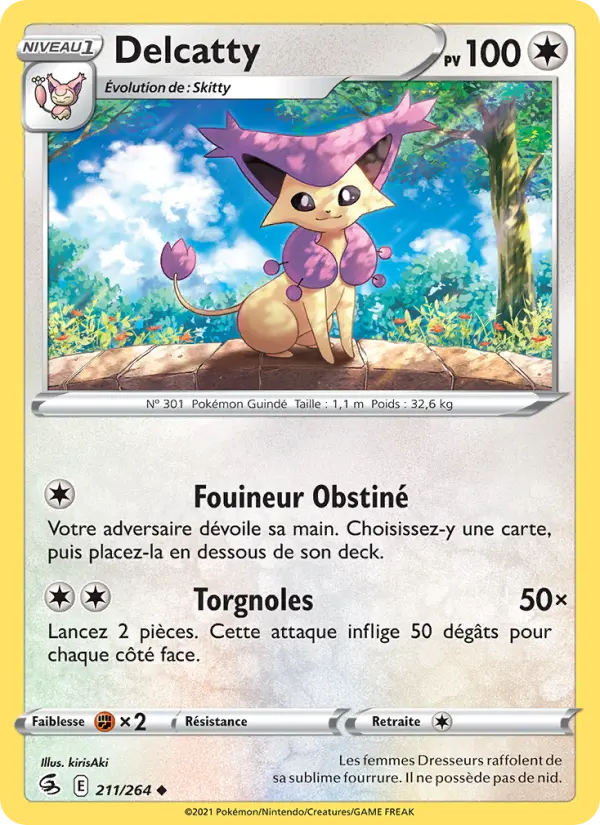 211/264 - Delcatty — Carte Pokémon Poing de Fusion 211/264
