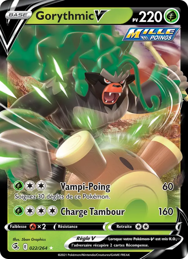 Gorythmic V — Carte Pokémon 22 Poing de Fusion