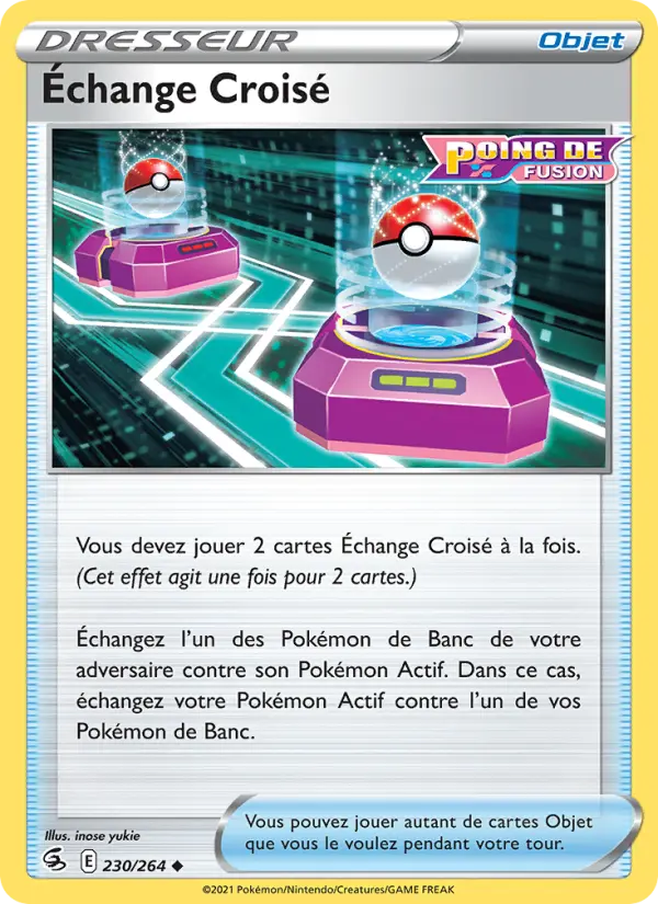 230/264 - Échange Croisé — Carte Pokémon Poing de Fusion 230/264