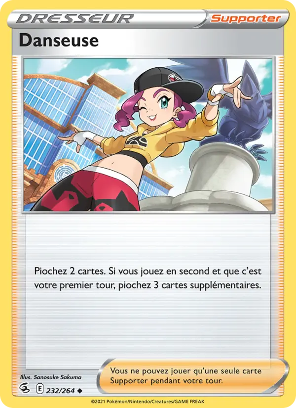 232/264 - Danseuse — Carte Pokémon Poing de Fusion 232/264