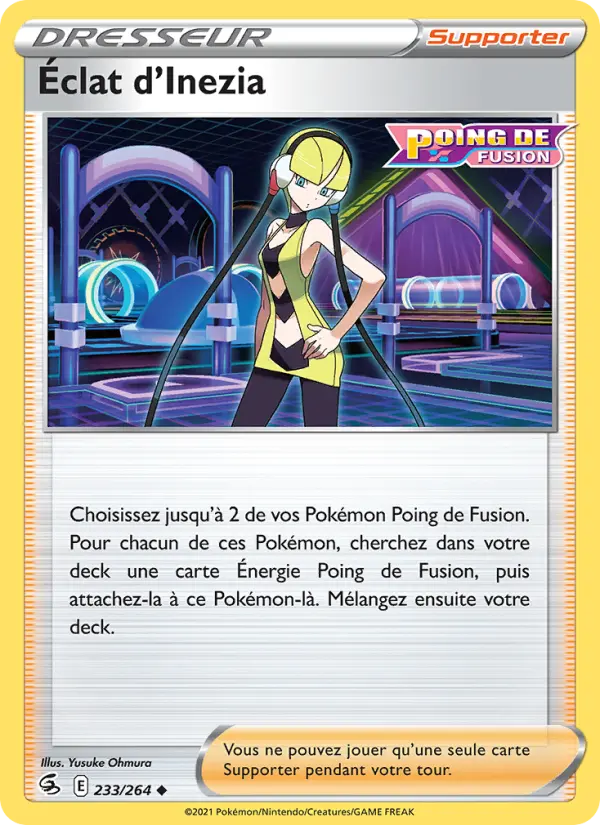 233/264 - Éclat d'Inezia — Carte Pokémon Poing de Fusion 233/264