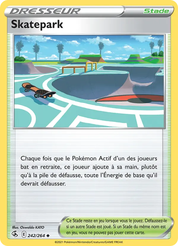 242/264 - Skatepark — Carte Pokémon Poing de Fusion 242/264