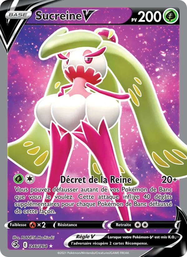 Sucreine V — Carte Pokémon 246 Poing de Fusion