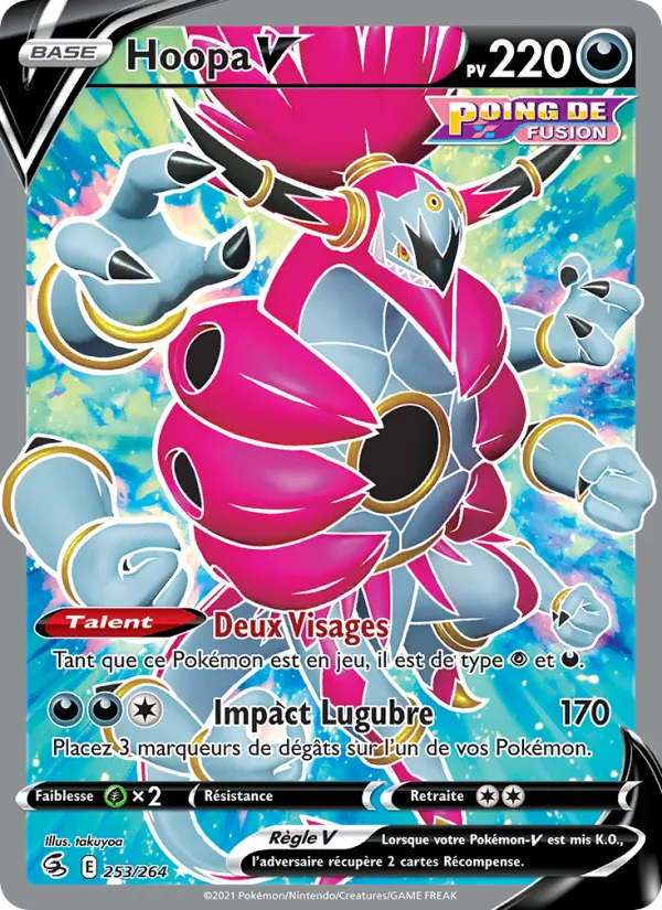 Hoopa V — Carte Pokémon 253 Poing de Fusion